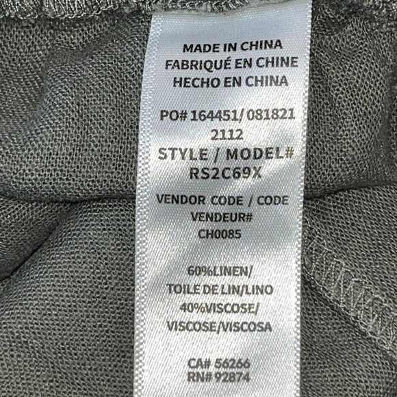 SPLENDID Angie Coastal Linen Blend Wide Leg Pull On Pants -Size L - Picture 13 of 14